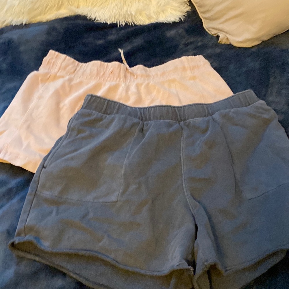 Pink and blue shorts size s and l
